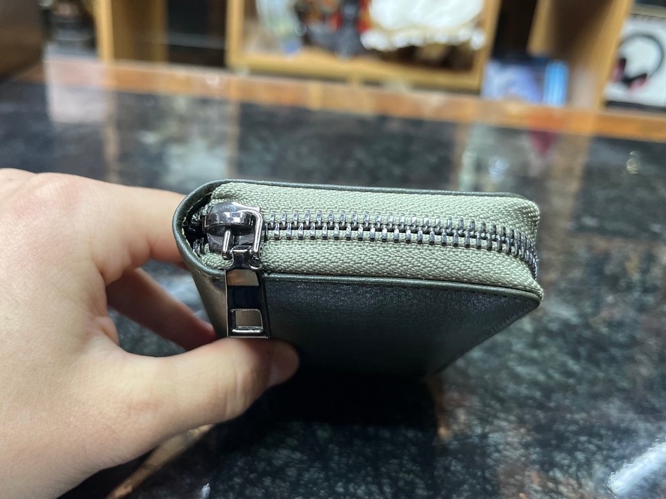 Hakiki Deri Haki Erkek Fermuarlı Cüzdan - Görsel 5