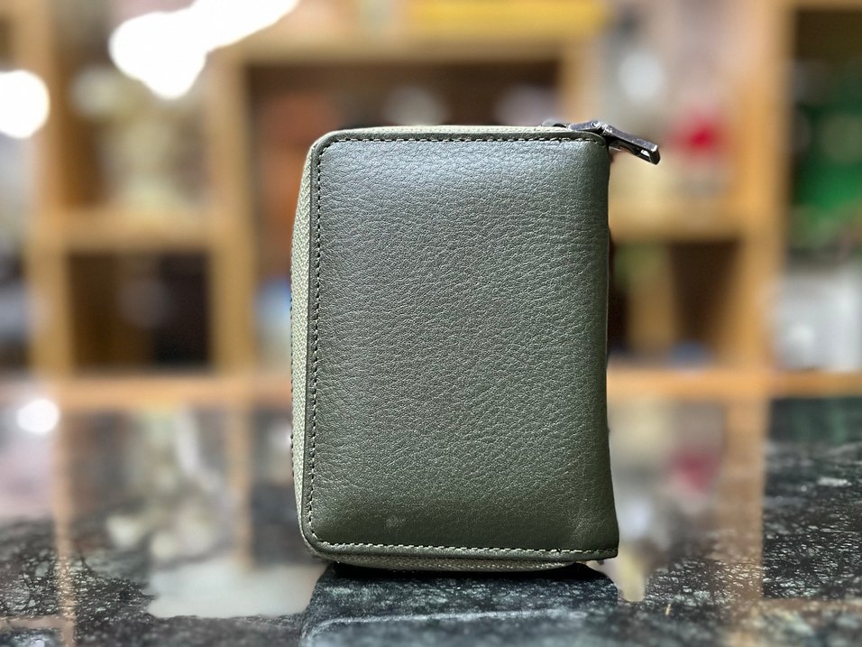 Hakiki Deri Haki Erkek Fermuarlı Cüzdan - Görsel 3