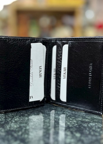 Hakiki Deri Siyah Erkek Cüzdanı - Basit ve Modern - Görsel 3
