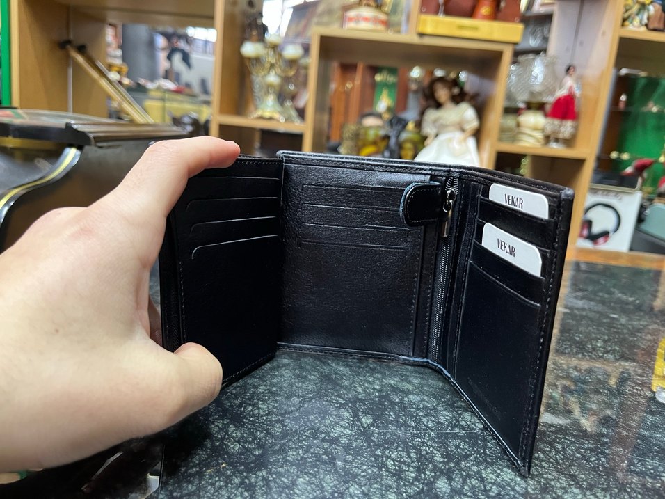 Siyah Erkek Deri Cüzdan VEKAR - Görsel 5