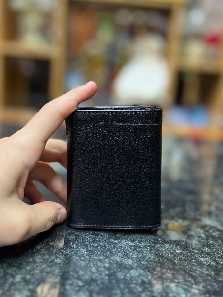 Hakiki Deri Siyah Minimalist Erkek Cüzdanı - Görsel 2