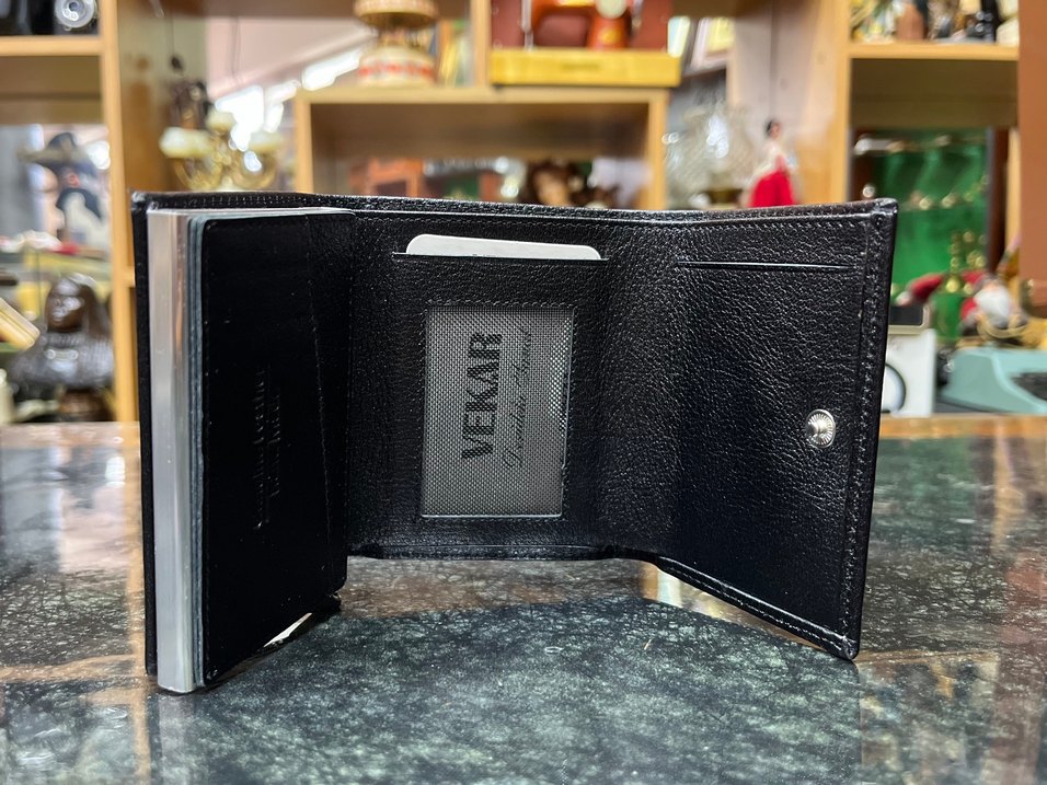 Hakiki Deri Siyah Minimalist Erkek Cüzdanı - Görsel 3