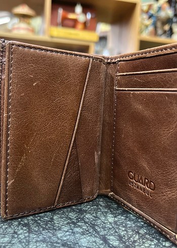 Hakiki Deri Parlak Kahverengi Erkek Cüzdan - Görsel 3