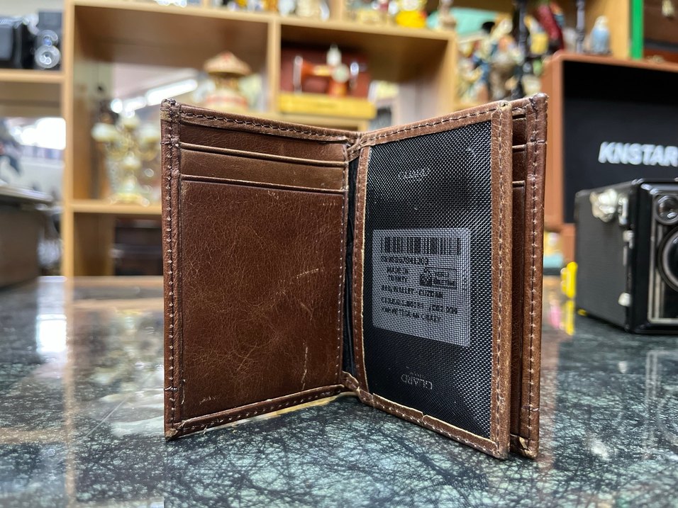 Hakiki Deri Parlak Kahverengi Erkek Cüzdan - Görsel 4