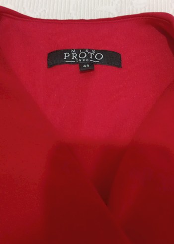 Kırmızı Uzun Drapeli Hamile Eteği - Görsel 3