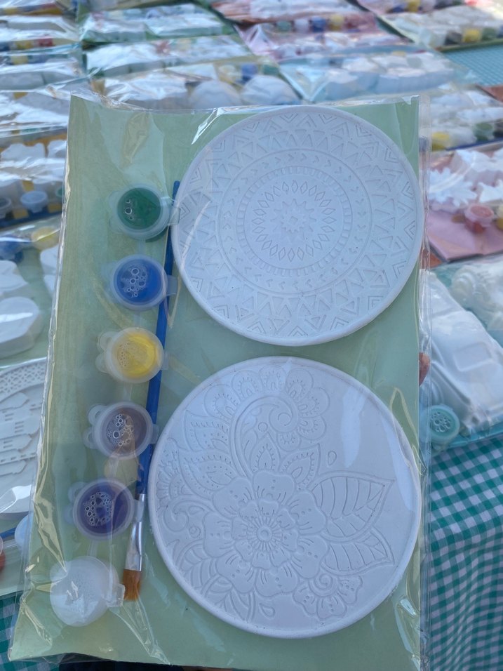 Mandala bardak altlığı boyama seti - Görsel 2