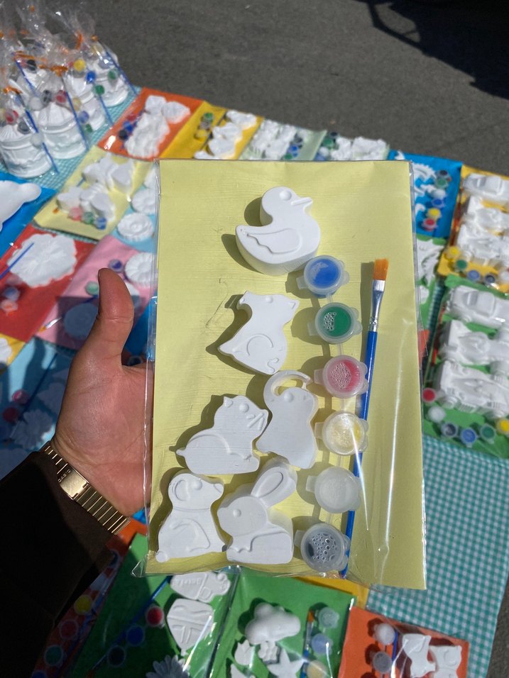 Hayvan Figürlü Boyama Seti ve Fırça - Görsel 3