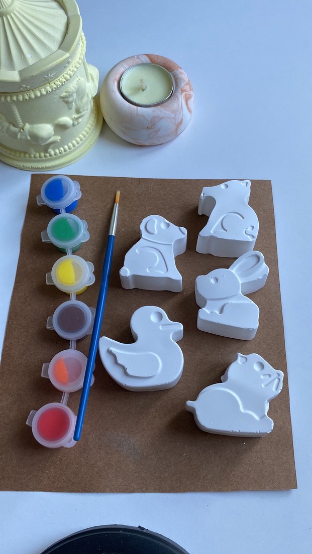 Hayvan Figürlü Boyama Seti ve Fırça - Görsel 2