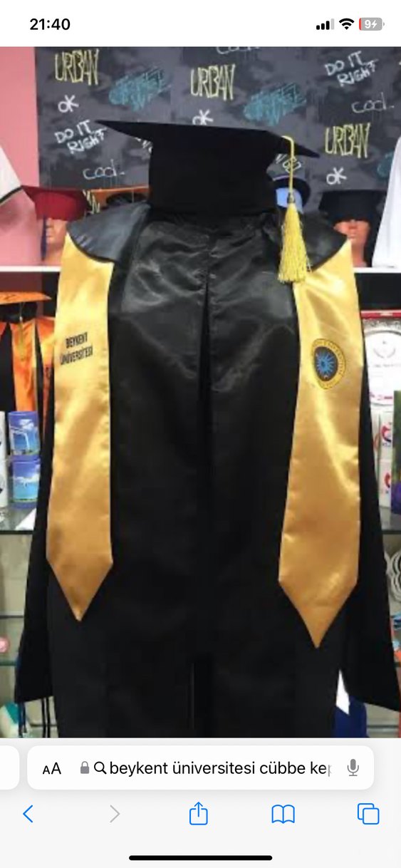 Beykent Üniversitesi  Mezuniyet Elbisesi kep diploma hepsi dahil - Görsel 2