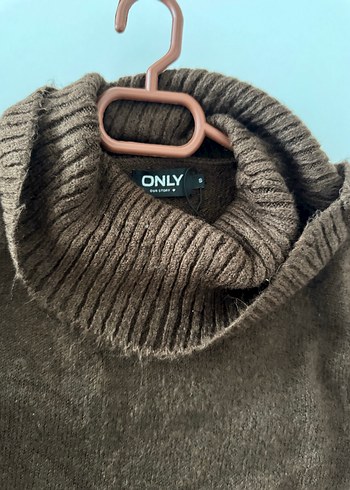 Kadın Kahverengi Boğazlı Uzun Triko Elbise - Görsel 2