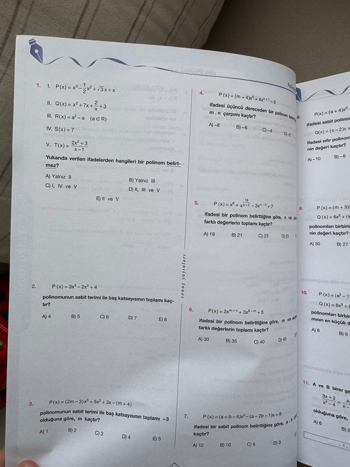 AYT Matematik Soru Bankası - Yenilenmiş Baskı - Görsel 2