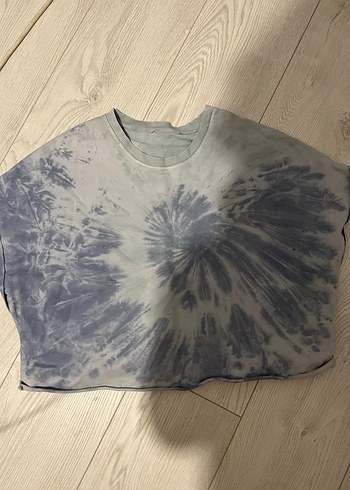 Diğer Yarasa kollu batik desenli tişört