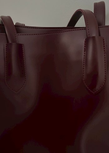 Beden bordo Renk Bordo Deri Kadın pinterest çanta