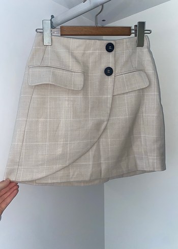 Bershka Bershka Bej Mini Etek