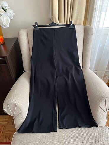 Şık dizayn bol paça pantolon