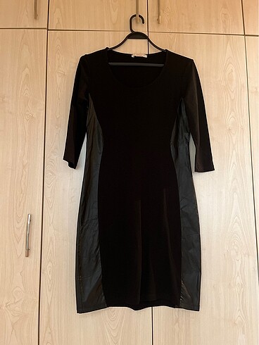 Addax Şık dizayn siyah elbise