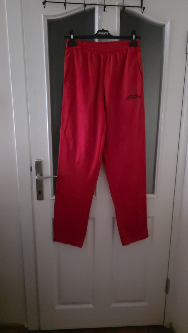 Lacivert Yan Şeritli Kırmızı Eşofman Altı - Görsel 5