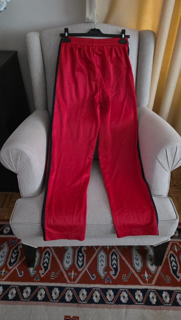 Lacivert Yan Şeritli Kırmızı Eşofman Altı - Görsel 4