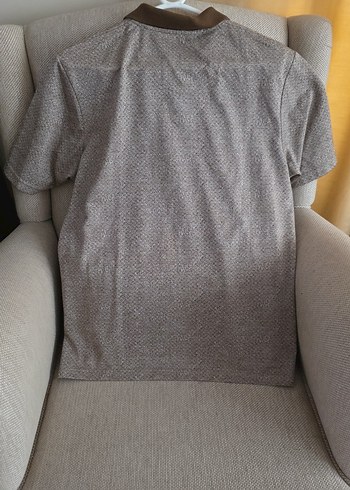 Düğmeli Kahverengi Polo Yaka Erkek Tişört - Görsel 5