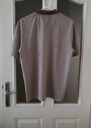 Düğmeli Kahverengi Polo Yaka Erkek Tişört - Görsel 7