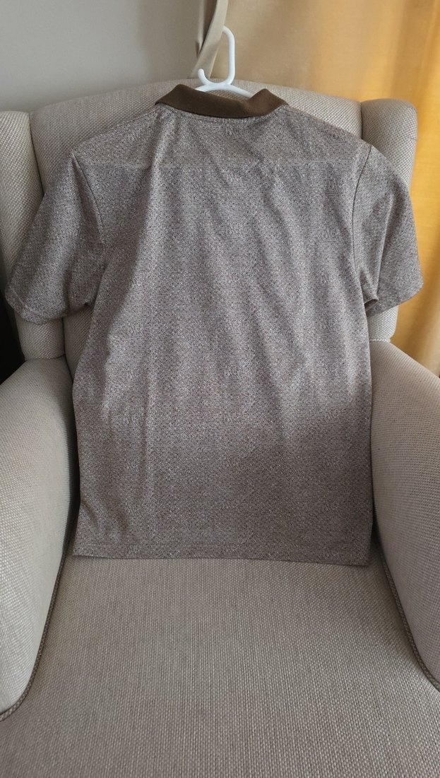 Düğmeli Kahverengi Polo Yaka Erkek Tişört - Görsel 5