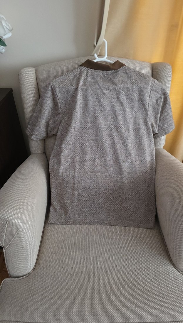 Düğmeli Kahverengi Polo Yaka Erkek Tişört - Görsel 4