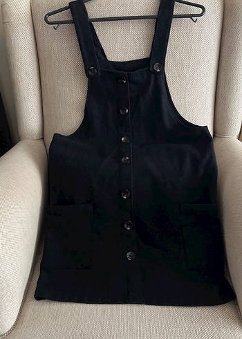 Zara Siyah Kışlık Mini Jile Elbise