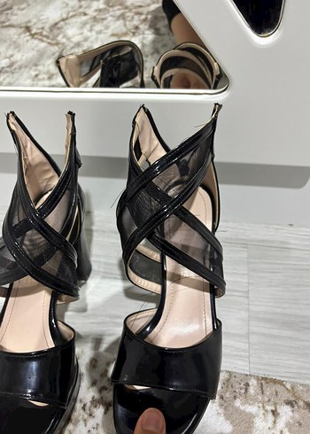 Siyah  Topuklu Ayakkabı - Görsel 6