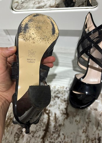 Siyah  Topuklu Ayakkabı - Görsel 3