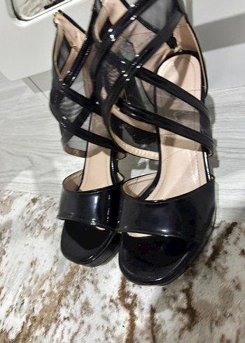 Siyah  Topuklu Ayakkabı - Görsel 9