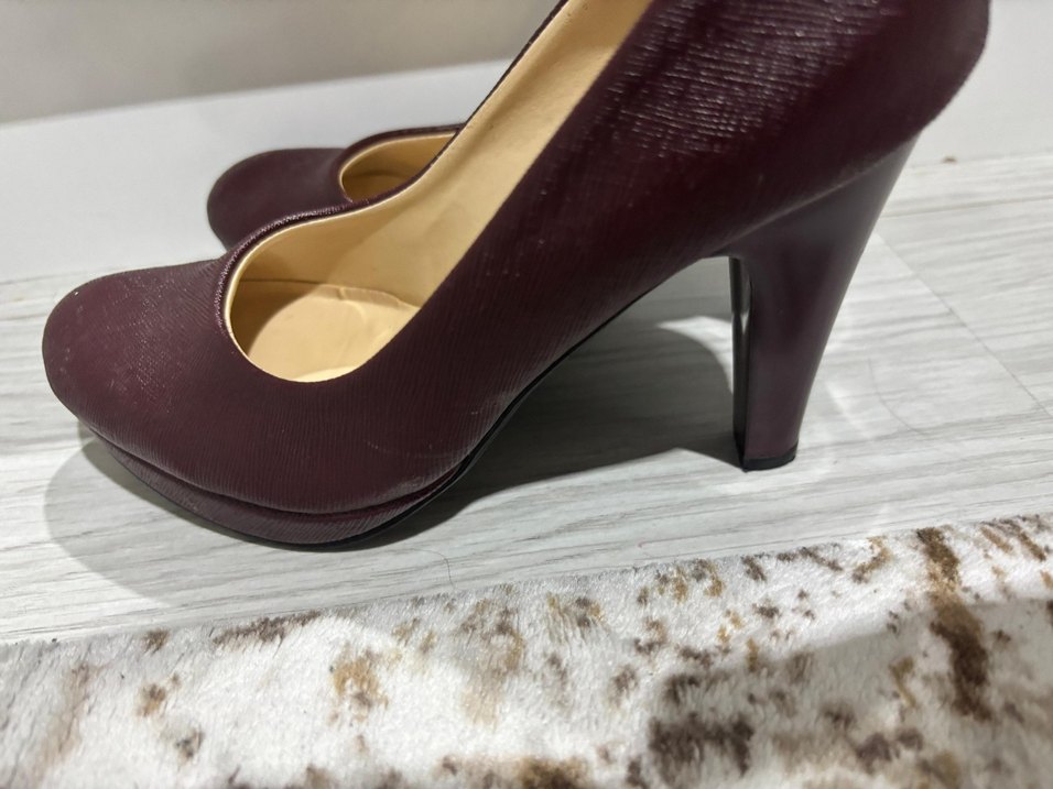 Bordo  Topuklu Kadın Ayakkabı - Görsel 2
