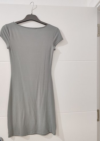 Gri Kadın Günlük Elbise - Görsel 2