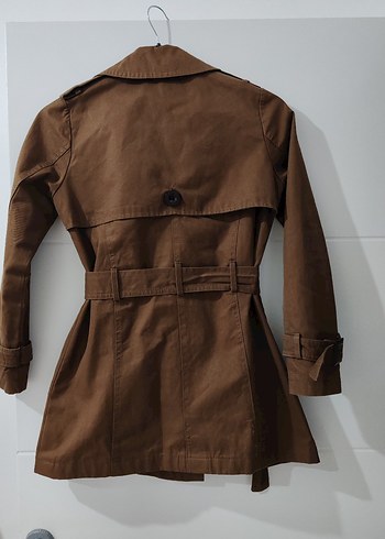 Kahverengi Kemerli Trençkot - Görsel 2