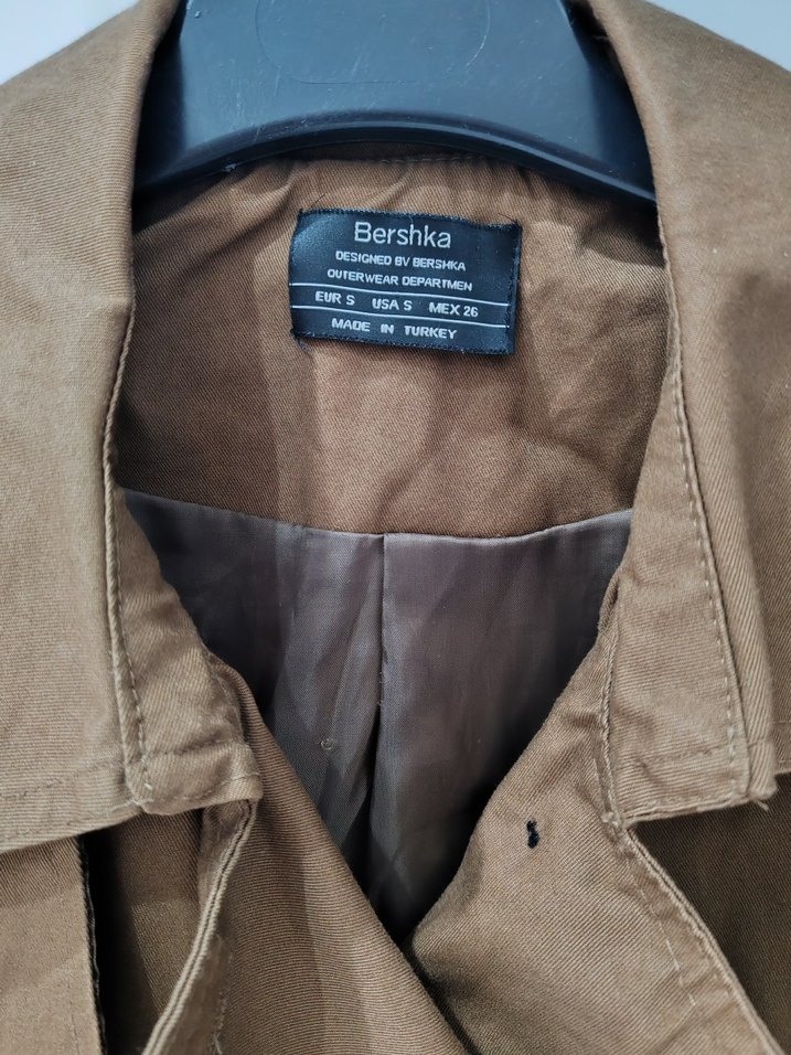 Kahverengi Kemerli Trençkot - Görsel 3