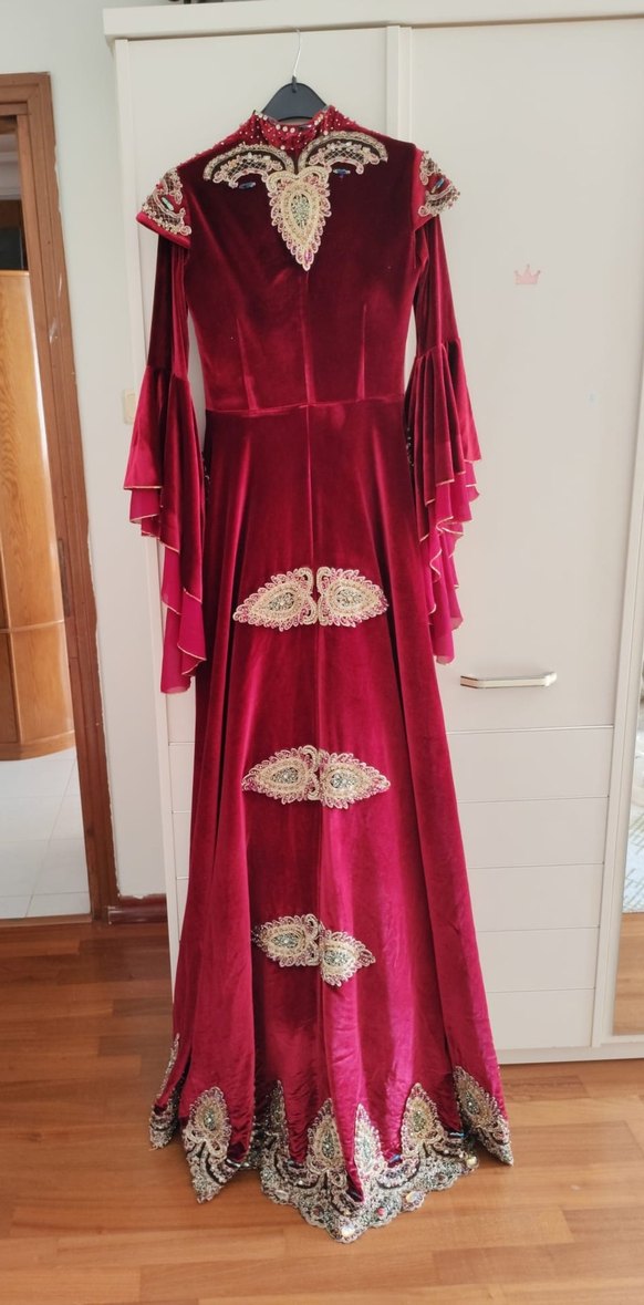 İşlemeli Kına Elbisesi Bindallı - Görsel 4