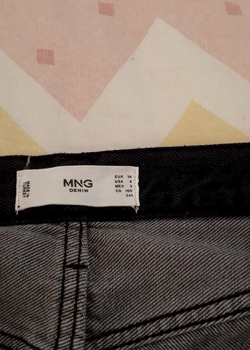 s Beden Gri Midi Kadın Kot Pantolon