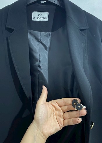m Beden Siyah Kadın Mini Blazer