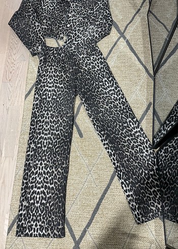 Leopar denim takım - Görsel 2