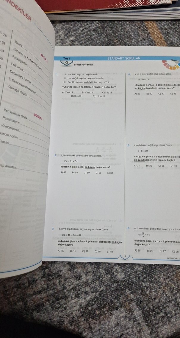 efsane matematik tyt soru bankası.  test kitabı - Görsel 2
