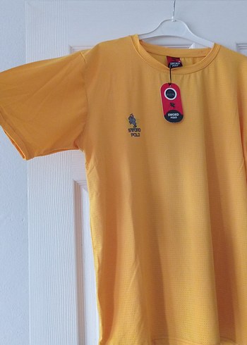 Sarı Erkek Kısa Kollu Tişört - Görsel 2