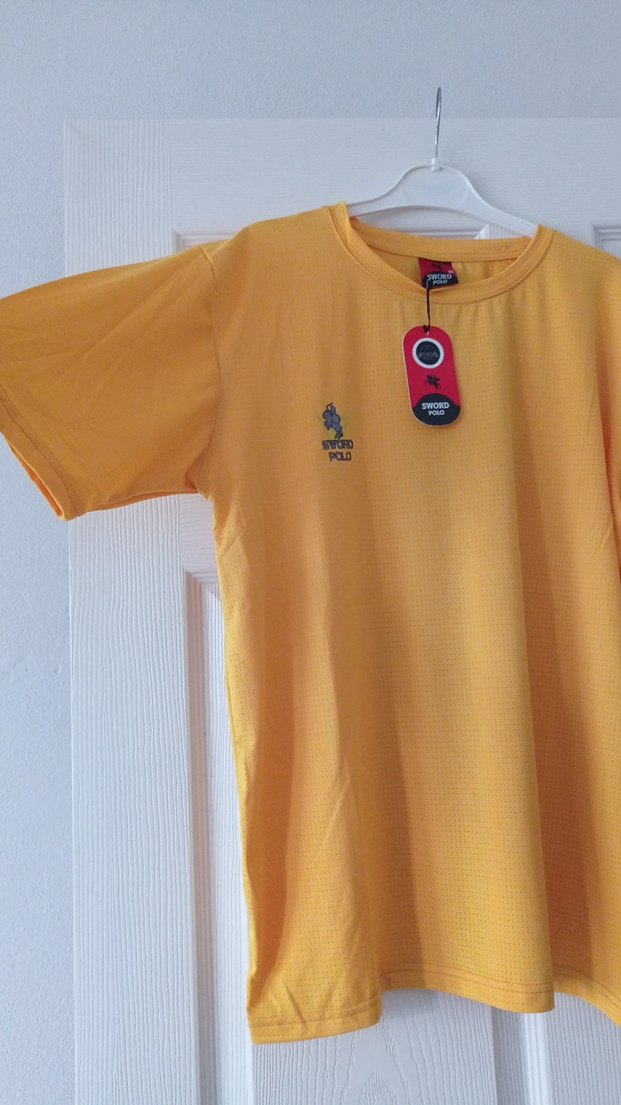 Sarı Erkek Kısa Kollu Tişört - Görsel 2