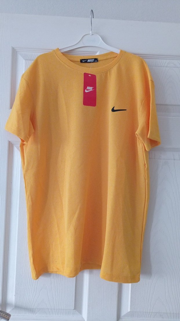 Nike Sarı Erkek Tişört - Görsel 3