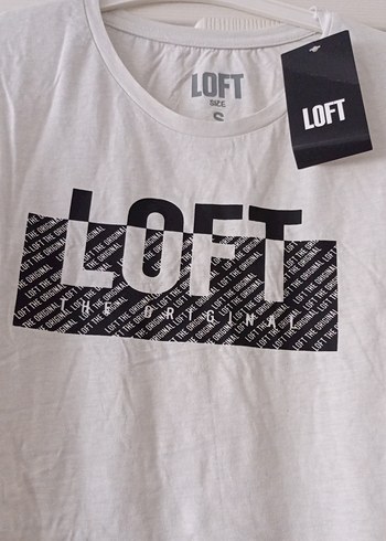 LOFT açık gri Pamuklu Erkek Tişört - Görsel 2