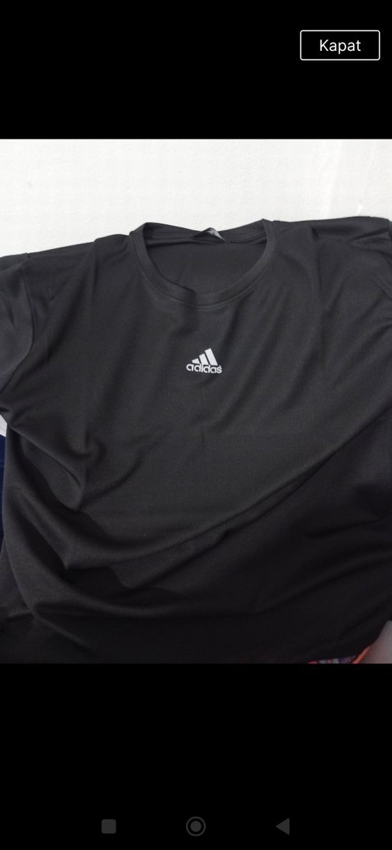 Adidas Siyah Erkek Spor Tişörtü - Görsel 3