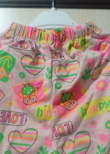 Kız Çocuk Renkli Baskılı pijama - Görsel 3