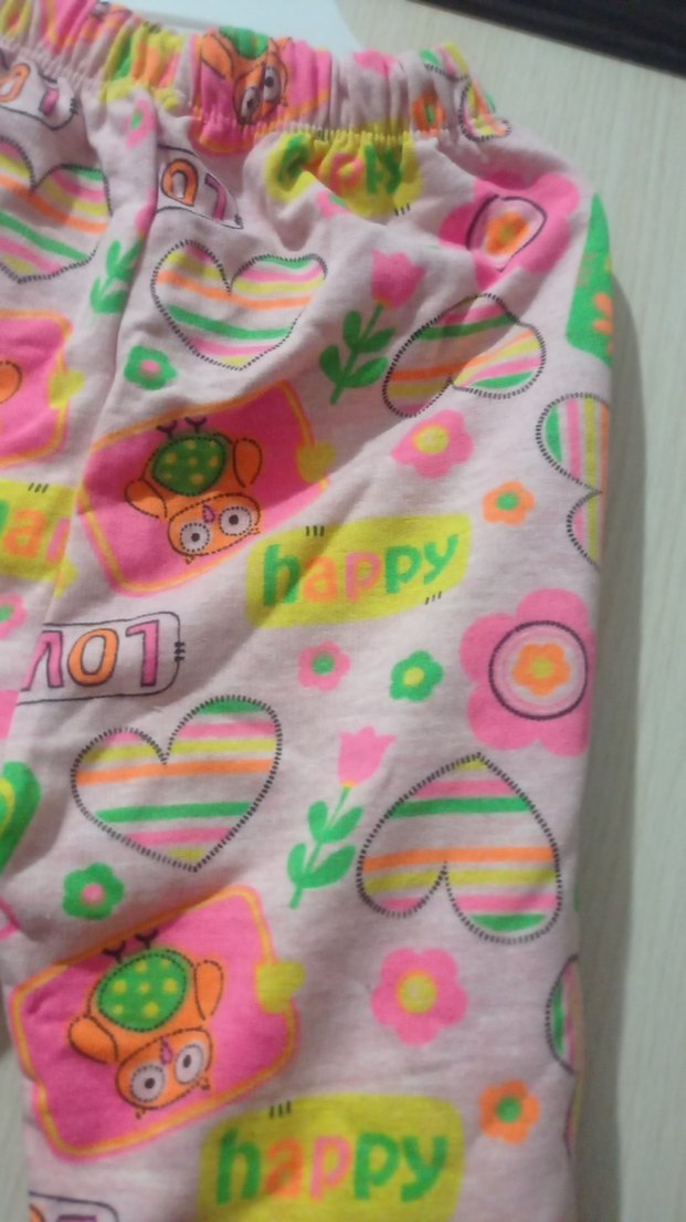 Kız Çocuk Renkli Baskılı pijama - Görsel 2