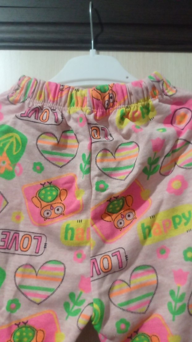 Kız Çocuk Renkli Baskılı pijama - Görsel 3