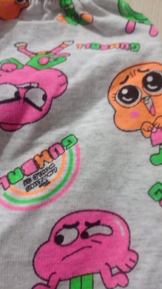 Kız Çocuk Renkli Baskılı Rahat pijama - Görsel 2