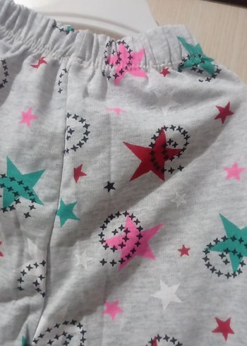 Gri Desenli Kız Çocuk pijama - Görsel 2