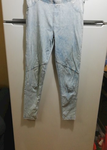 Rahat Kesim Midi Boy Mavi Denim Pantolon